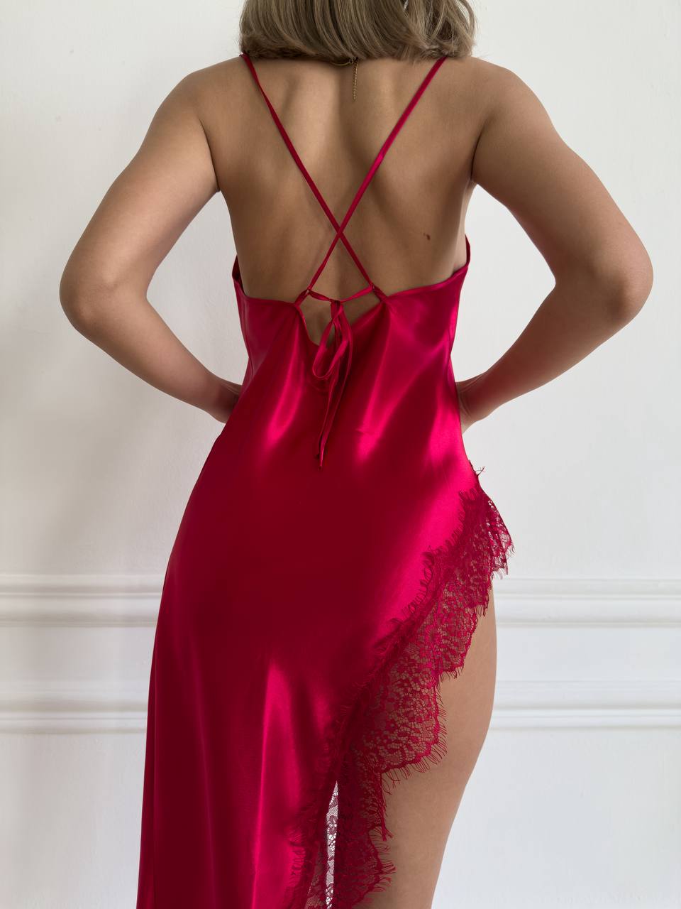 LUXURY RED GECELİK (KÜLOT DAHİL)